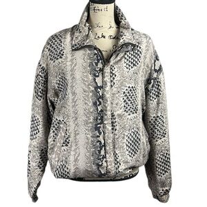 Vintage 80’s Silk Patterned Jacket size L